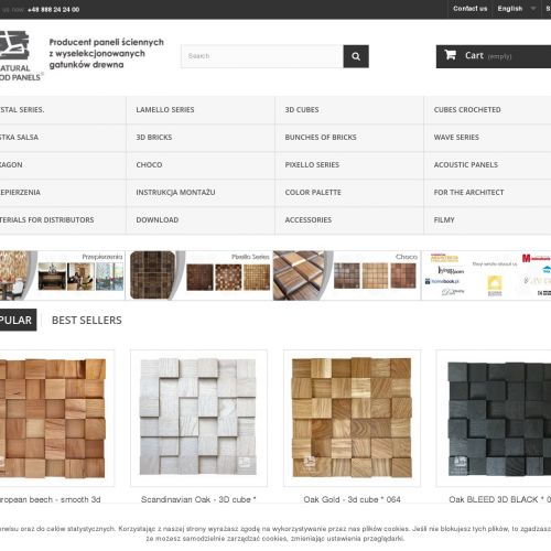 Deski na ścianę do salonu