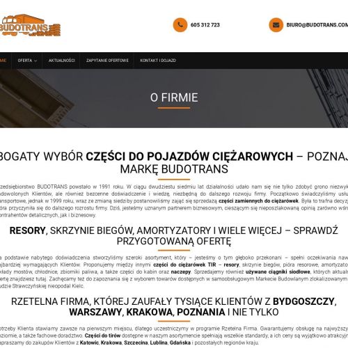 Części zamienne do ciężarówek w Poznaniu