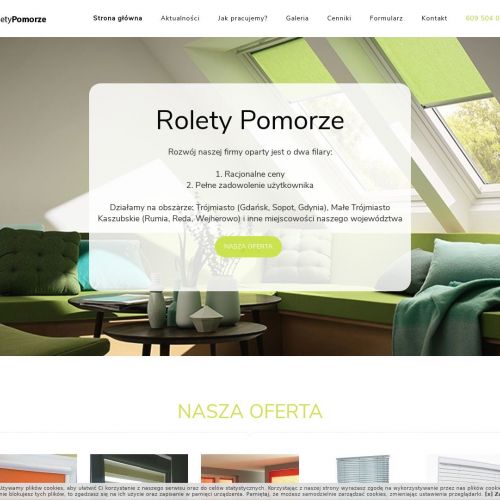 Rolety rzymskie gdańsk cennik - żukowo