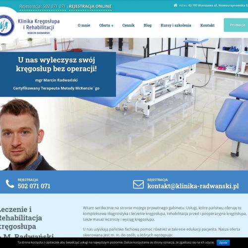 Leczenie kręgosłupa warszawa mokotów