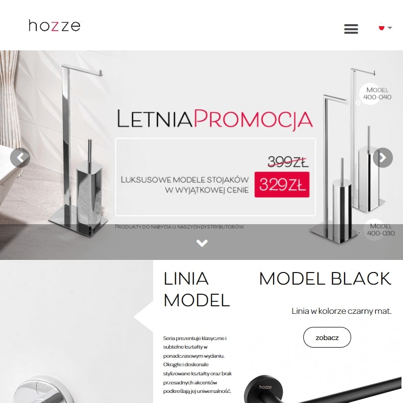 Czarny stojak na papier Gdańsk