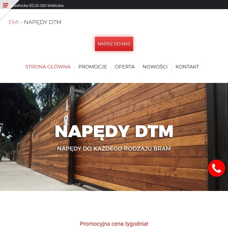 Siłownik do bramy skrzydłowej w Nowym Sączu