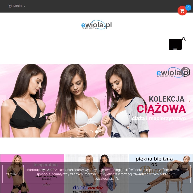 Mikołajki - koszulka nocna plus size