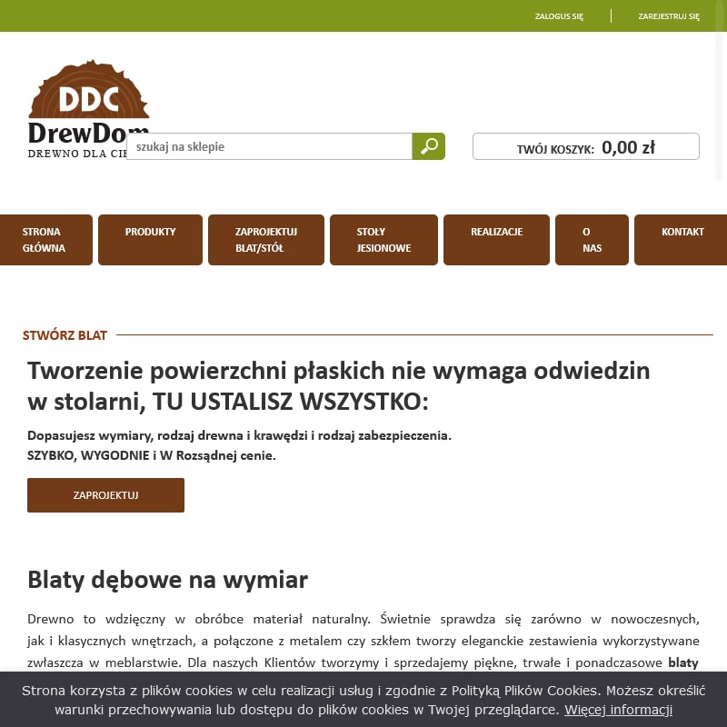 Stoły dębowe ogrodowe - Warszawa