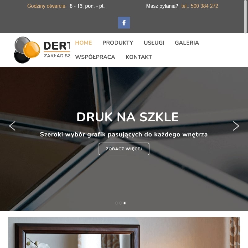 Bydgoszcz - lustro w srebrnej ramie glamour