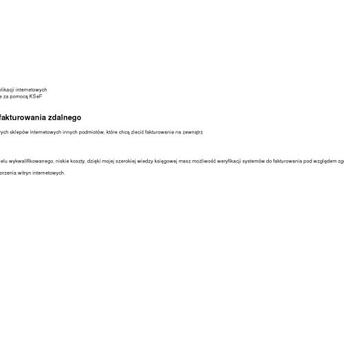 Tarnów - biuro rachunkowe