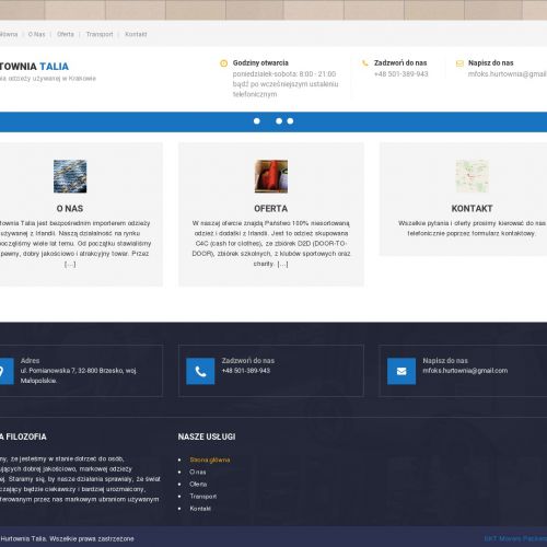 Hurtownia odzieży używanej damskiej w Brzesku