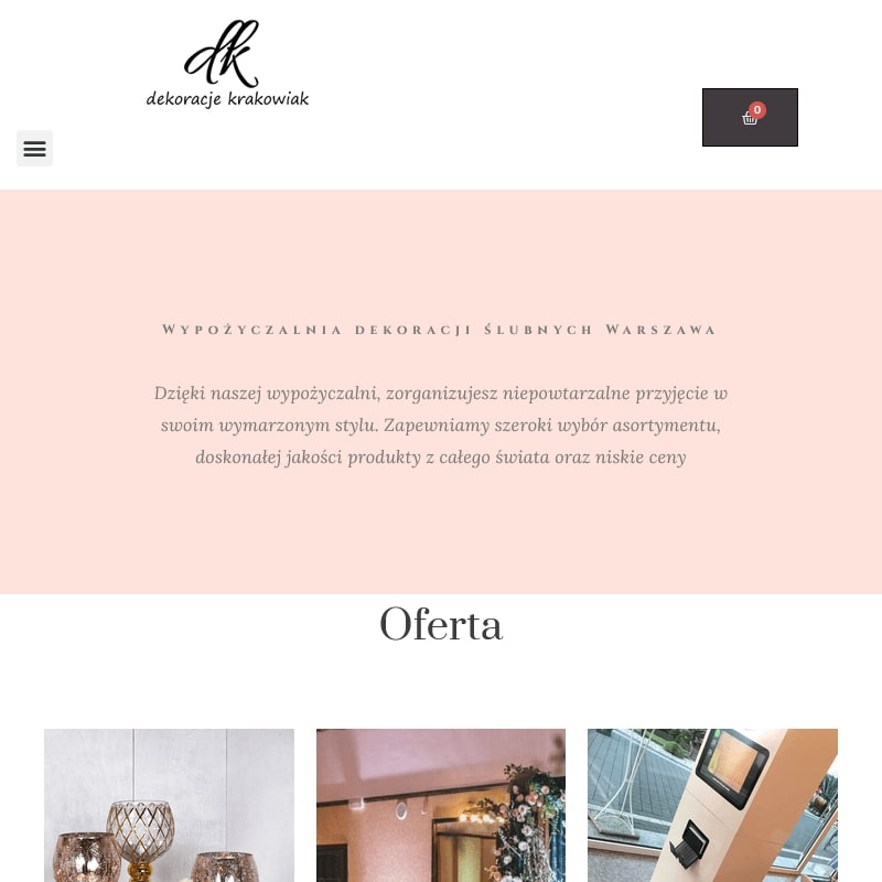 Warszawa - wypożyczalnia obrusów