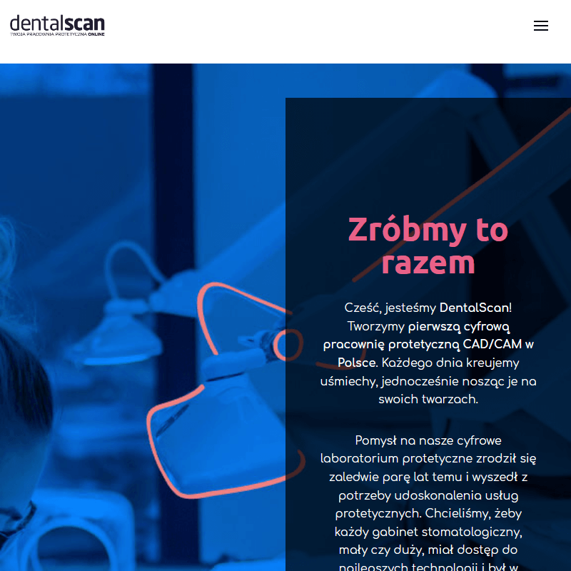 Technik dentystyczny pracakurs cad cam