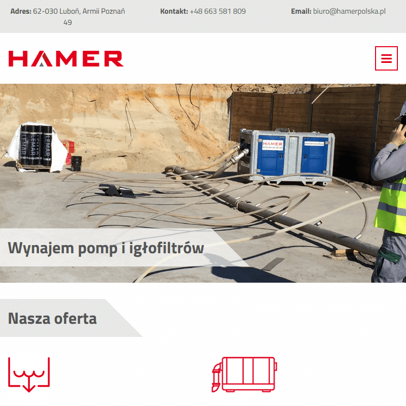 Odwodnienia wykopów igłofiltrami - Szczecin