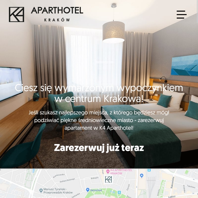 Apartament z wanną w pokoju - Kraków