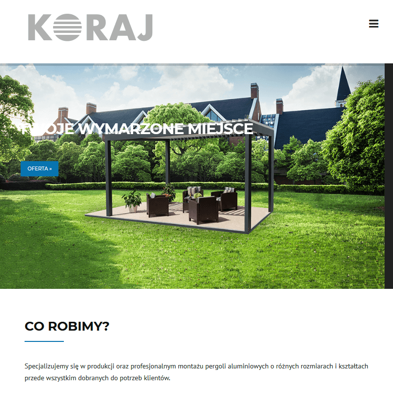 Minimalistyczna pergola