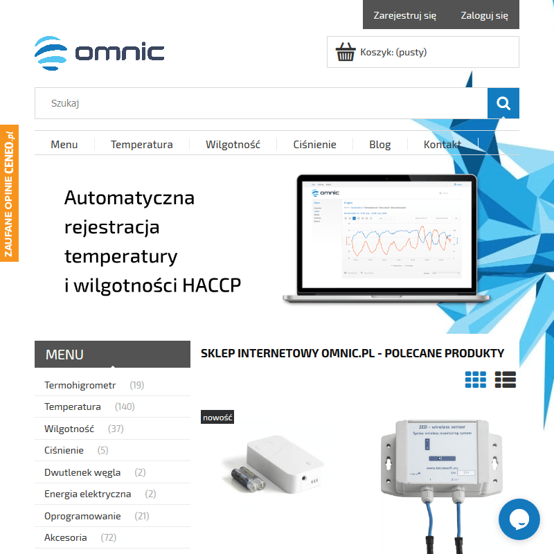 Systemy rejestrowania temperatury cena w Warszawie