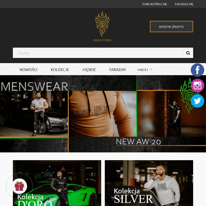 Dresy męskie slim fit