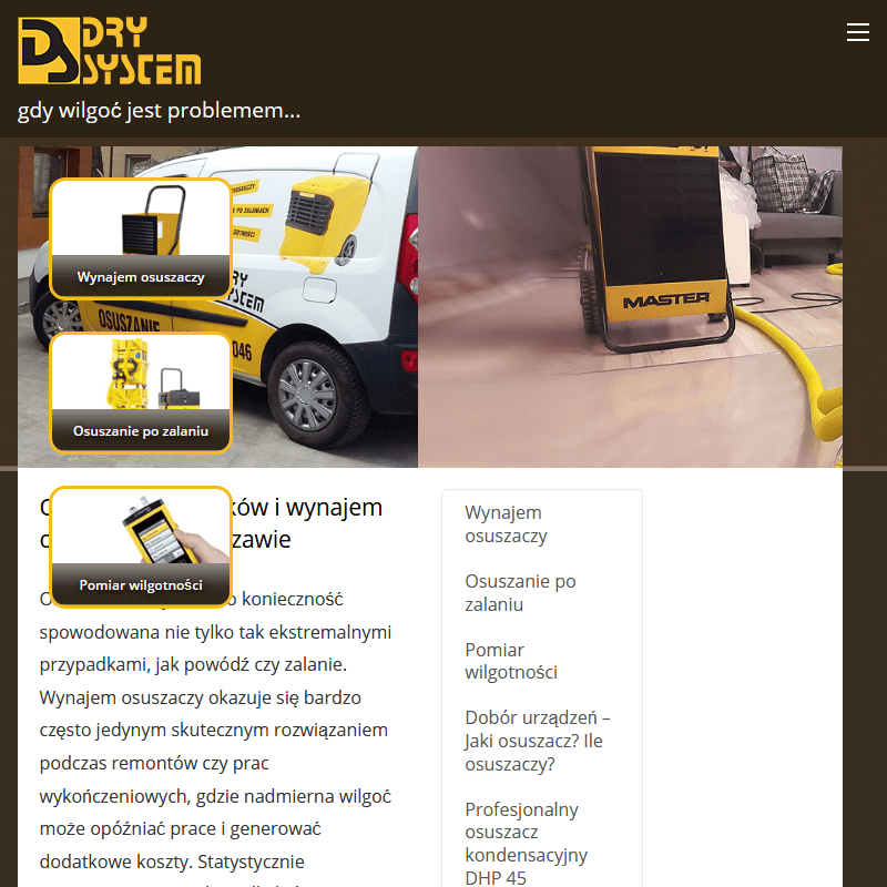 Wypożyczalnia osuszaczy w Piasecznie