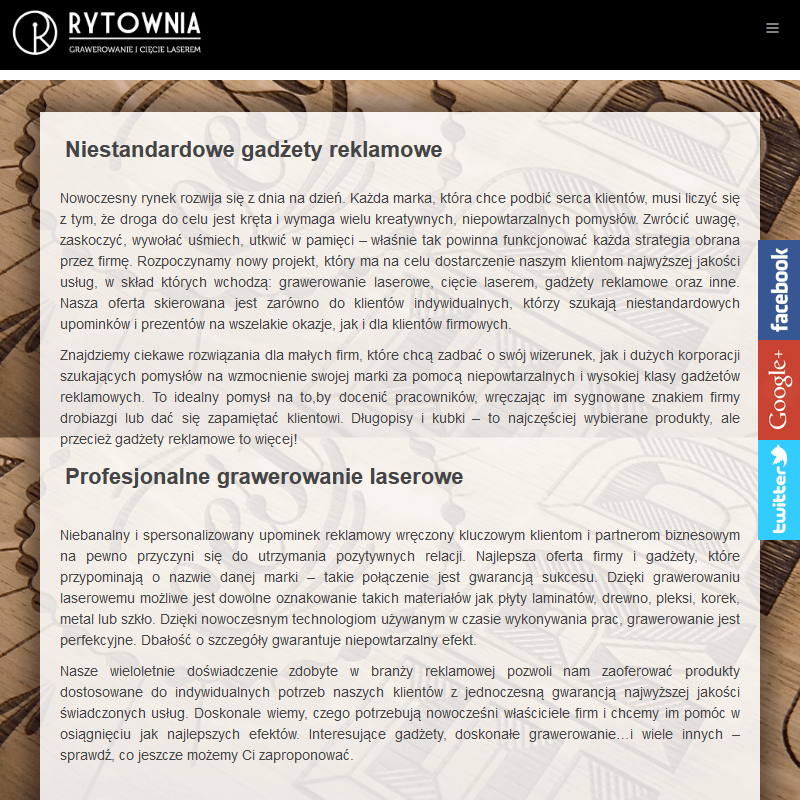 Grawerowanie laserem Katowice