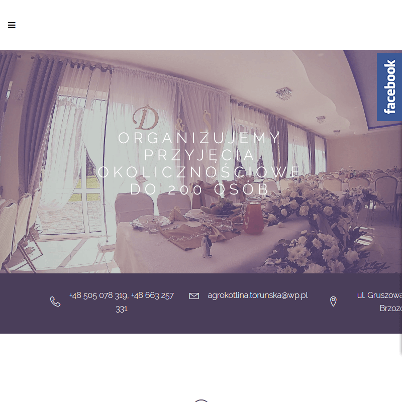 Sala weselna - Toruń